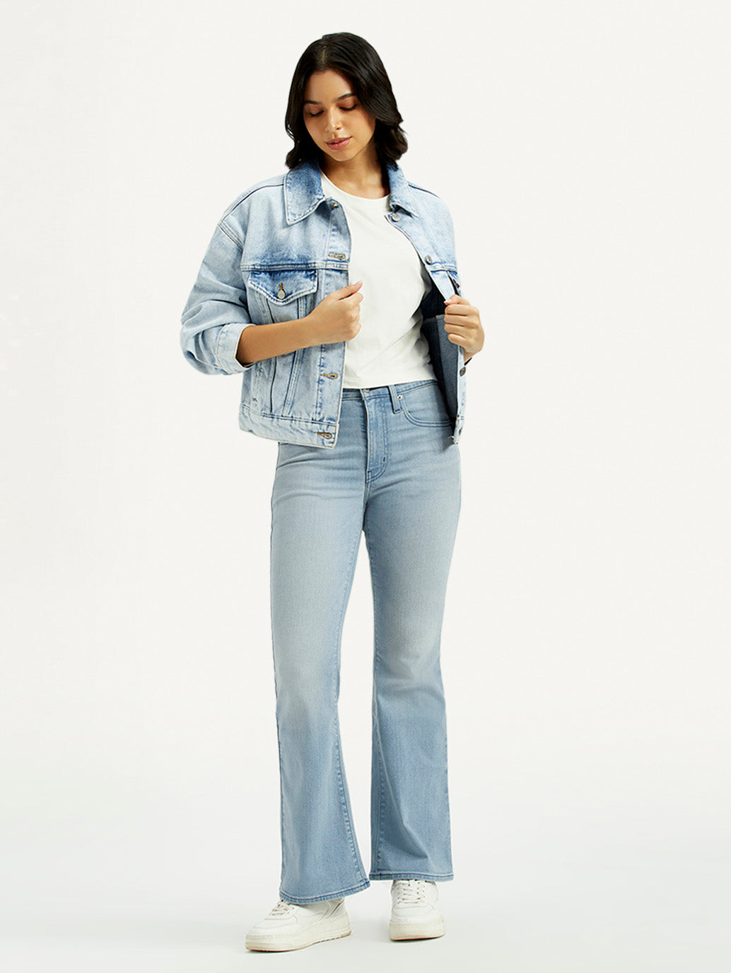 Women's 726 Light Indigo Flared Fit High Rise Jeans