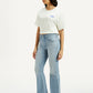 Women's 726 Light Indigo Flared Fit High Rise Jeans - Side View