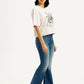 Women's 726 Blue Flared Fit High Rise Jeans - Side View
