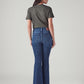Women's 726 Blue Flared Fit High Rise Jeans - Back View