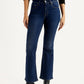 Women's 726 Dark Indigo Flared Fit Mid Rise Jeans - Front View