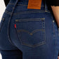 Women's 726 Dark Indigo Flared Fit Mid Rise Jeans - Detail View