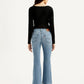 Women's 726 Light Blue Flared Fit High Rise Jeans - Back View