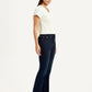 Women's 726 Dark Blue Slim Flare Fit High Rise Jeans - Side View