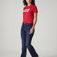 Women's 726 Dark Blue Slim Flare Fit High Rise Jeans - 5e850c74-1ec0-4136-87b3-320984215f91 View