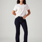 Women's 726 Dark Blue Flared Fit High Rise Jeans - Styleshot View