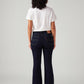 Women's 726 Dark Blue Flared Fit High Rise Jeans - Back View