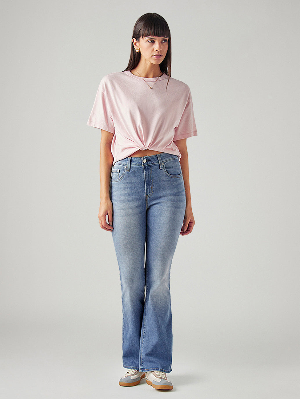 Women's 726 Med Indigo Flared Fit High Rise Jeans