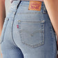 Women's 726 Med Indigo Flared Fit High Rise Jeans - Detail View