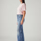Women's 726 Med Indigo Flared Fit High Rise Jeans - Side View