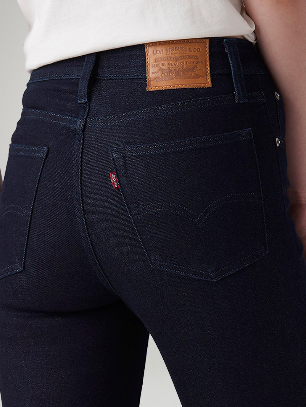 Women's 726 Dark Indigo Flared Fit High Rise Jeans - 20 View