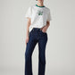 Women's 726 Dark Indigo Flared Fit High Rise Jeans - Styleshot View