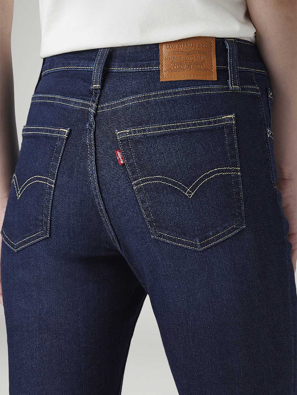 Women's 726 Dark Indigo Flared Fit High Rise Jeans - 20 View