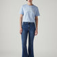 Women's 726 Blue Flared Fit High Rise Jeans - Front View