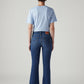 Women's 726 Blue Flared Fit High Rise Jeans - Back View