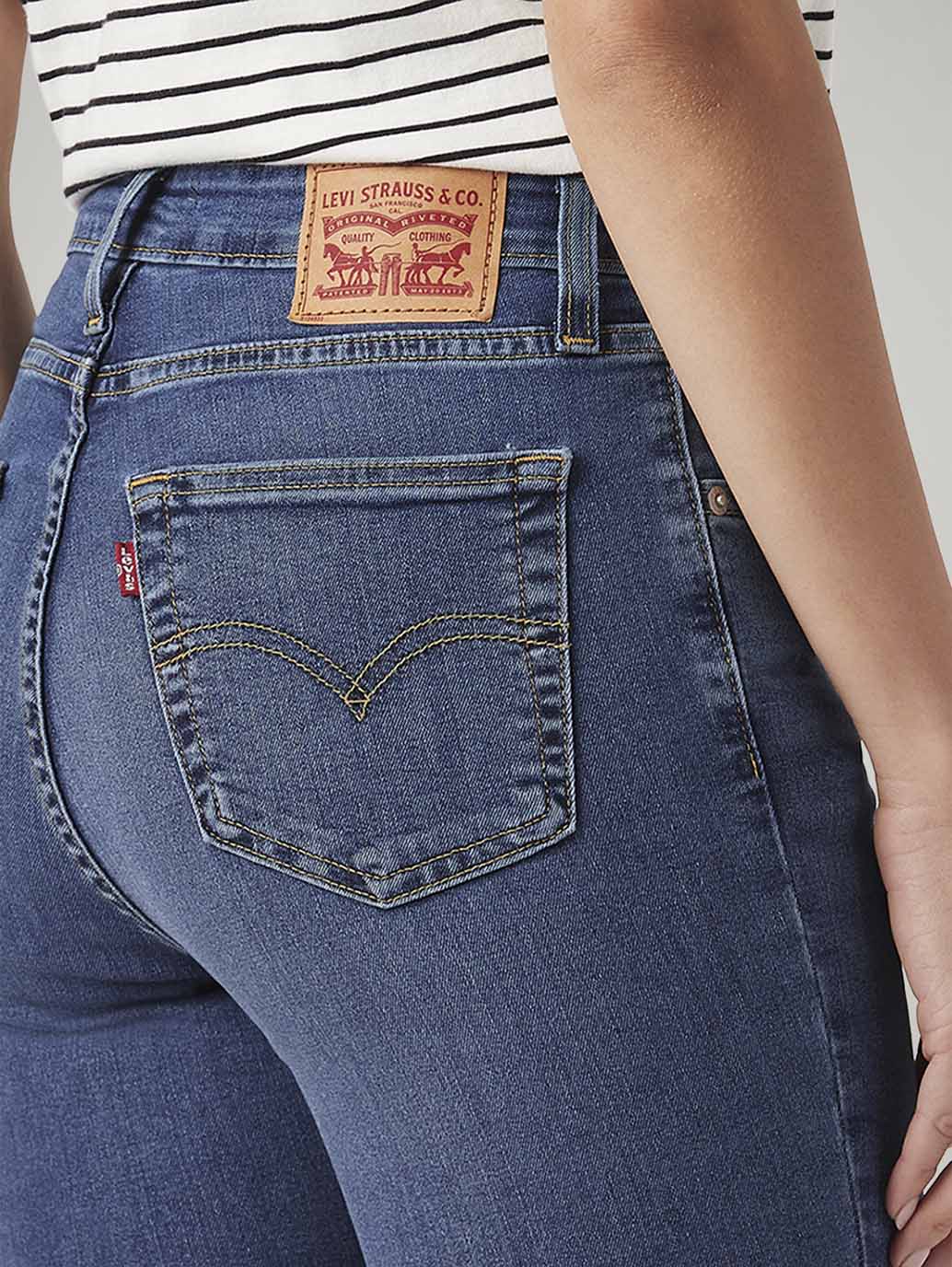 Womens 726 High Rise Flared Fit Cotton Stretch blend Jeans - Detail View