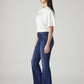 Women's 726 Dark Blue Flared Fit High Rise Jeans - Side View