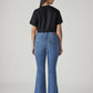 Women's 726 Blue Flared Fit High Rise Jeans - Back View