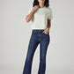 Women's 726 Dark Blue Flared Fit High Rise Jeans - Styleshot View