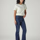 Women's 726 Dark Blue Flared Fit High Rise Jeans - Side View