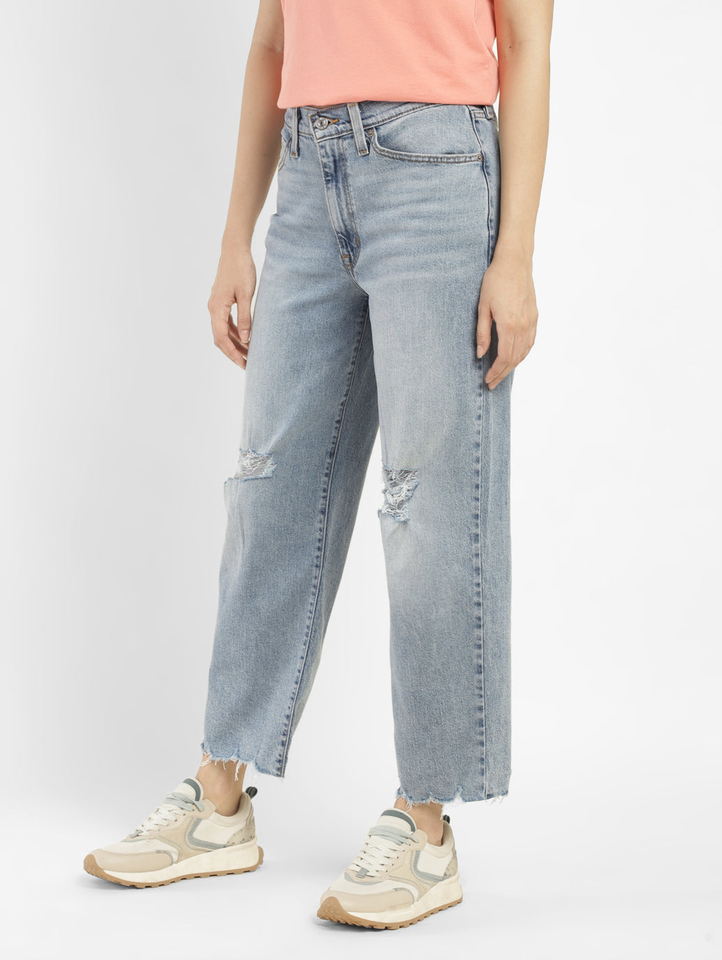 Women's 94 Blue Baggy Fit High Rise Jeans - 8817d84c-2d98-4eec-90f8-7431aa69902d View
