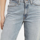 Women's 94 Blue Baggy Fit High Rise Jeans - FrontDetails View