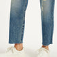 Women's 94 Blue Baggy Fit Mid Rise Jeans - Detail View