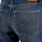 Women's 94 Blue Baggy Fit Mid Rise Jeans - Detail View