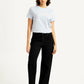 Women's 94 Black Baggy Fit High Rise Jeans - Front View