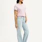 Women's 94 Light Indigo Baggy Fit Mid Rise Jeans - Side View