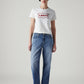 Women's 94 Blue Baggy Fit High Rise Jeans - Front View