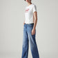 Women's 94 Blue Baggy Fit High Rise Jeans - Side View