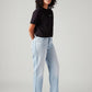 Women's 94 Light Blue Baggy Fit Mid Rise Jeans - Side View