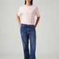 Women's 94 Blue Baggy Fit High Rise Jeans - Front View