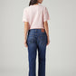 Women's 94 Blue Baggy Fit High Rise Jeans - Back View