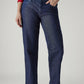 Women's 94 Dark Blue Baggy Fit Mid Rise Jeans - 20 View