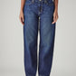 Women's 94 Blue Baggy Fit Mid Rise Jeans - Front View