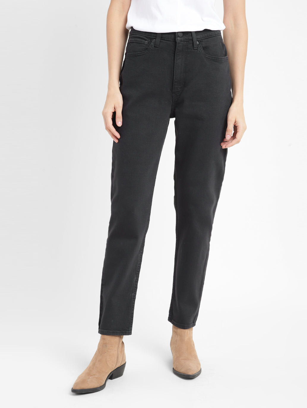 Women's 80s Mom Black Loose Fit High Rise Jeans - f04ca1f1-08e1-4dc1-b671-f59047289097 View