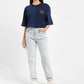 Women's 80s Mom Blue Loose Fit Mid Rise Jeans - 8d9f8602-6aad-4a43-85fb-0376be25d517 View