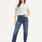 Women's 80s Mom Blue Loose Fit High Rise Jeans - Styleshot View