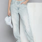 Women's 80s Mom Blue Loose Fit High Rise Jeans - 1 View