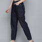 Women's 80s Mom Navy Blue Loose Fit High Rise Jeans - 2 View