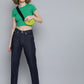 Women's 80s Mom Navy Blue Loose Fit High Rise Jeans - 4 View