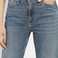 Women's 80s Mom Blue Loose Fit Mid Rise Jeans - FrontDetails View