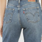 Women's 80s Mom Blue Loose Fit Mid Rise Jeans - BackDetails View