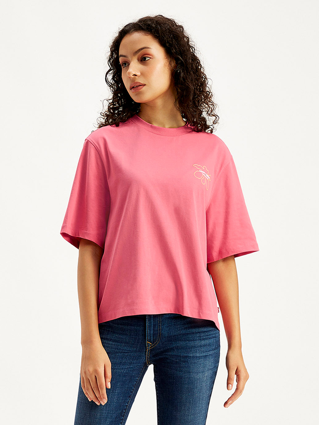 Women's Graphic Print Loose Fit T-Shirt - 9776f7a3-fcba-4e6b-b735-84edd5161bd3 View