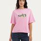 Women's Brand Logo Oversized T-Shirt - b077fcf6-037c-4b96-91ac-017bc037c9a4 View
