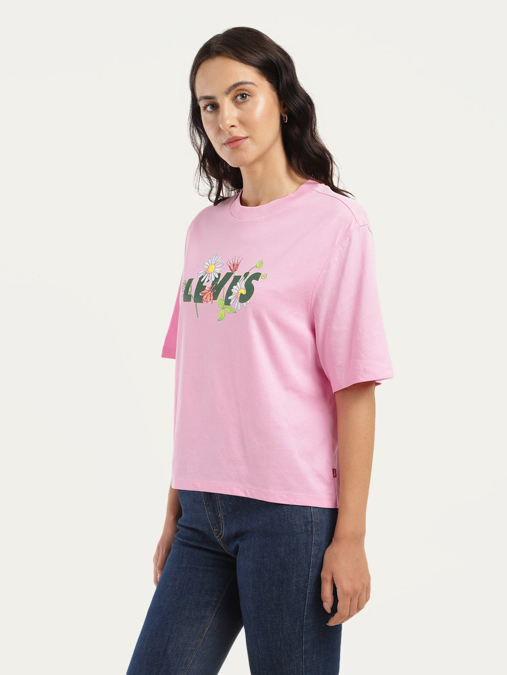 Women's Brand Logo Oversized T-Shirt - 936e6da5-99f0-4633-a416-f115d59d4328 View