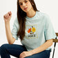 Women's Graphic Print Relaxed Fit T-shirt - Styleshot View