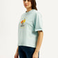 Women's Graphic Print Relaxed Fit T-shirt - Side View